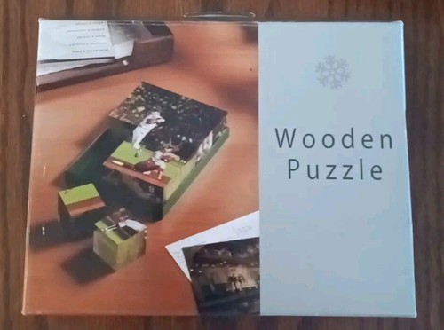 Block picture puzzle - puzzle, wooden